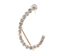 Orecchini pendenti con strass semplici europei e americani(Rightear,GOLDPLATED_1PC)