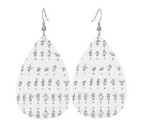 Orecchini pendenti da donna, a forma di lettera dell'alfabeto, artistici, a forma di stella, gioielli pendenti contemporanei per feste e sociali