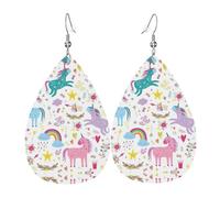 Orecchini pendenti da donna, a forma di unicorni, a forma di stella, gioielli contemporanei per feste e sociali