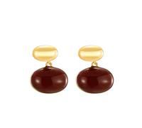 Orecchini pendenti da donna con smalto rosso per laurea, idea regalo, EmailleKein Edelstein, Rame, Nessuna pietra preziosa