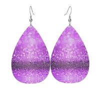 Orecchini pendenti da donna - Orecchini a goccia con graziosi gatti dei cartoni animati (1) Orecchini in pelle stampati, gioielli alla moda per feste, accessori per ragazze, Misura unica, Pelle