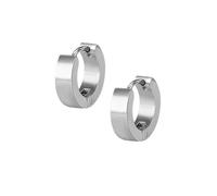 Orecchini pendenti da uomo, orecchini a cerchio nero, in acciaio inox, piccoli per uomini e matrimoni, EdelstahlKleiner Hoop, Acciaio inossidabile, Nessuna pietra preziosa