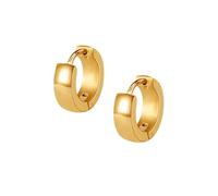 Orecchini pendenti da uomo, orecchini a cerchio nero, in acciaio inox, piccoli per uomini e matrimoni, EdelstahlKleiner Hoop, Acciaio inossidabile, Nessuna pietra preziosa