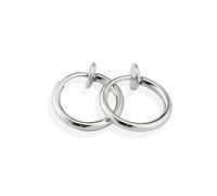 Orecchini pendenti da uomo, orecchini in argento, set in acciaio inox, pneumatici piccoli, 14 x 2 mm, per uomini e Capodanno, EdelstahlKleiner Hoop, Acciaio inossidabile, Nessuna pietra preziosa