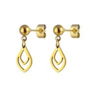 Orecchini pendenti da uomo, orecchini in oro, set in acciaio inox, sfera rotonda con ciondolo per uomini, gioielli di compleanno, Gold 8, Acciaio inossidabile, Nessuna pietra preziosa