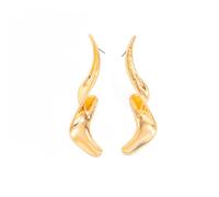 Orecchini pendenti dorati da donna, gioielli alla moda-Design con sculture in grane, leggeri e sicuri, accessori e regali ideali per ogni giorno/occasione