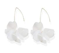 Orecchini pendenti estivi a forma di petalo in resina bohémien per le donne orecchini a fiore orecchini a cerchio in acrilico orecchini pendenti, Acrilico Resina, Non pietra preziosa