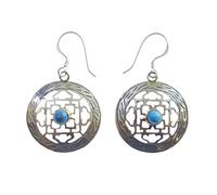 Orecchini pendenti etnici tribali gypsy orecchini pendenti turchese per donna orecchini pendenti artigianali boho fatti a mano in filigrana