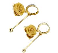 Orecchini pendenti floreali rosa gioielli in lega leggera per donne feste matrimoni e uso quotidiano leggeri orecchini a goccia rosa gioielli da sposa