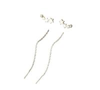 Orecchini pendenti for donna, romantici orecchini a forma di spiga grano, con nappa lunga, gioielli da(Color 18)