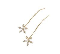 Orecchini pendenti for donna, romantici orecchini a forma di spiga grano, con nappa lunga, gioielli da(Color 6)