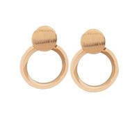 Orecchini pendenti geometrici a doppio strato da donna, orecchini pendenti in oro spazzolato e smalto bianco, gioielli alla moda per balli, matrimoni e uso quotidiano