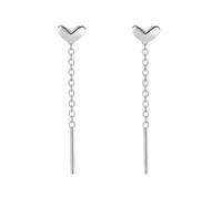 Orecchini pendenti in argento Sterling 999 a forma di fiore, stile vintage, ideali come regalo per le vacanze, feste di famiglia, matrimoni, Argento Sterling 999, Non pietra preziosa