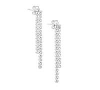 Orecchini Pendenti In Argento Sterling Con Cristalli Brillanti A Cascata