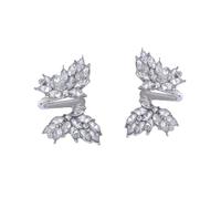 Orecchini pendenti in cristallo placcato oro orecchini a forma di cuore con fiocco a goccia con cristalli lucidi gioielli alla moda per le orecchie da donna