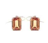 Orecchini pendenti in oro, orecchini da donna, eleganti, semplici, alla moda moissanite, regalo di compleanno, Moissanite