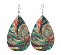 Orecchini pendenti in pelle con stampa "Not All Who Wander Are Lost", da donna, per feste di compleanno, San Valentino