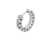 Orecchini pendenti in stile bohémien, orecchini a cerchio in argento, set retrò Hip Hop, in acciaio inox, regalo per il futuro papà, Acciaio inossidabile, Nessuna pietra preziosa