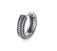 Orecchini pendenti in stile bohémien, orecchini a cerchio in argento, set retrò Hip Hop, in acciaio inox, regalo per il futuro papà, Acciaio inossidabile, Nessuna pietra preziosa