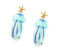 Orecchini pendenti ispirati al mare, comodi orecchini in acrilico alla moda per lei casual o da festa, orecchini in acrilico dal design unico con animali marini, One Size, come descritto, come