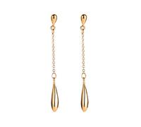Orecchini pendenti lineari semplici a goccia d'acqua in lega lunga striscia orecchini pendenti per le donneBel design