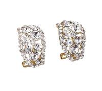 Orecchini Pendenti Orecchini a cerchio con diamanti creati in laboratorio per donne Senso senior Super Moda piena di diamanti Cristallo Temperamento Personalità (B, One Size)