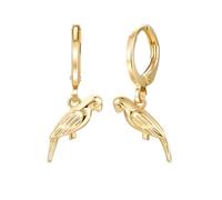 Orecchini pendenti, orecchini pendenti in argento con ciondolo piccolo uccello, 14 x 16 mm, per donna, festa della mamma, gioielli, CuivrePetit oiseau, Rame, Nessuna pietra preziosa