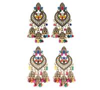 Orecchini pendenti pendenti indiani alla moda con ciondoli etnici zingari per le donne attaccano gli orecchini per le ragazze, Misura unica, come descritto, come descritto