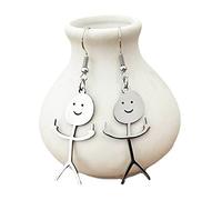 Orecchini Pendenti per Ragazze con Figurine di Graffiti con Decoro Sparkling Hook Che preserva Il Colore per Lo Shopping di Appuntamenti per Viaggi di Spettacolo
