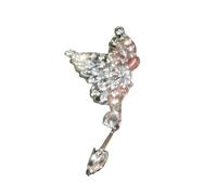 Orecchini pendenti principessa Gioielli da sposa in lega con disegni gocce d ' acqua e morsetti per orecchie in pietra per ornamento per orecchie da sposa per feste nuziali