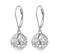 Orecchini pendenti sferici, orecchini vintage, accessori cool e delicati, adatti per le donne che si recano quotidianamente