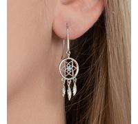 Orecchini Pendenti Sogni D'Oro Pietra Argento Massiccio 925/000 - Gioielli