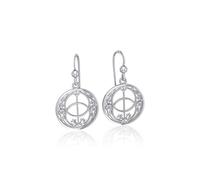 Orecchini pendenti spirituali, in argento Sterling 925 massiccio, con calice