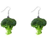 Orecchini Pendenti vegetali da Donna - Orecchini vegetali Orecchini Pendenti Broccoli acrilici Orecchini Gioielli Anniversario Compleanno Fidanzato Donna Madre (Verde) Durable Design