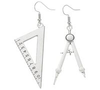 Orecchini Pendenti Vintage Argento in Lega, 1 Paio, Donna