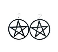 Orecchini Pentagramma da Donna, Idea Regalo per la Sua Fidanzata, Madre e Figlia, Orecchini di Cristallo Glitterati da Donna Attractive And Professional