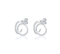 Orecchini per borchie vere personalizzate per donne zircone perle perforanti gioielli