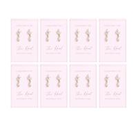 Orecchini per damigella d'onore, regalo per proposta di damigella d'onore, set regalo con nodo dorato e perla I Can't Say I Do Without You Maid of Honor Wedding Party Jewelry Thank You, Grande, Zinco