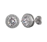 Orecchini per donne, orecchini da donna Rose per gioielleria 925 orecchini di moda orecchini a cerchio rosa