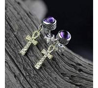 Orecchini per donne, orecchini per le orecchie S925 Personalità della moda femminile Orenslapis Lazuli, 925