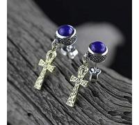 Orecchini per donne, orecchini per le orecchie S925 Personalità della moda femminile Orenslapis Lazuli, 925
