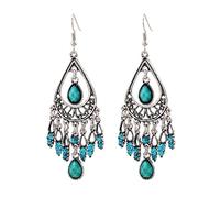 Orecchini per donne ragazze orecchini a catena per le donne doppio piercing catena pendente Huggie Hoop Cubic Zirconia Pearl Stud doppio siamesi moda dichiarazione, Misura unica, Rame