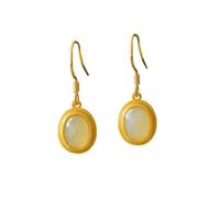 Orecchini per Gocce hetian Giada s a Lungo Orecchini per Donne - ovali semplici Orecchini pericolosi, Orecchini di Filo per Adolescenti Lady Lady Compleanno Festa di Compleanno per San Valentino