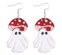 Orecchini Per Halloween A Forma Di Fantasma | Pendenti Spaventosi A Goccia - Orecchini Fantasma Halloween Per Donne - Per Feste In Costume Matrimonio Ballo Vacanze Festival Spiaggia Uso Quotidiano
