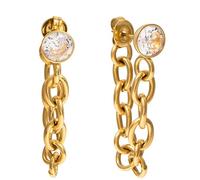 Orecchini per le donne in acciaio inossidabile placcato oro 18K Dichiarazione Gioielli Elegante Accessorio alla moda per l'indossamento quotidiano Compleanno Gioielli di San Tendenza Sorella