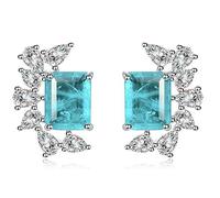 Orecchini per le orecchie dei diamanti per gemme di gemma al 100% per le orecchie di gioielli