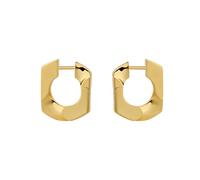 Orecchini per matrimonio, orecchini dorati, piccoli orecchini a cerchio quadrati geometrici per donne gioielli di compleanno, KupferGeometrisches Quadrat, Rame, Nessuna pietra preziosa