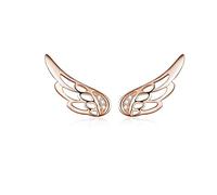 Orecchini per regali di gioielli Accessorio, orecchini S925 Ali, Fase Fashion Simple Rose Placted Female Orecchini, Rosa, 925