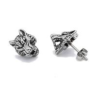 Orecchini per stalloni per animali da uomo punk lupo per uomini donne cartilagine in acciaio inossidabile stile fresco stile vintage piercing postercing post gioiello roccia roccia roccia rocciosa