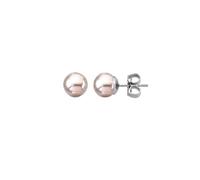 Orecchini Perla Rosa Majorica Lyra 6 Mm Argento 00322.11.2.000